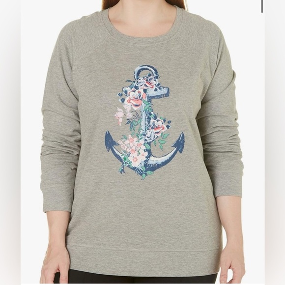 Tops - Caribbean Joe Women’s Long Sleeve French Terry Raglan Pullover – Size L